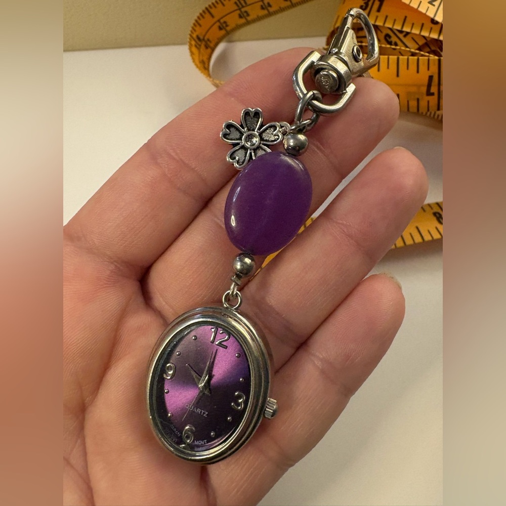 Purple Purse Charm Watch